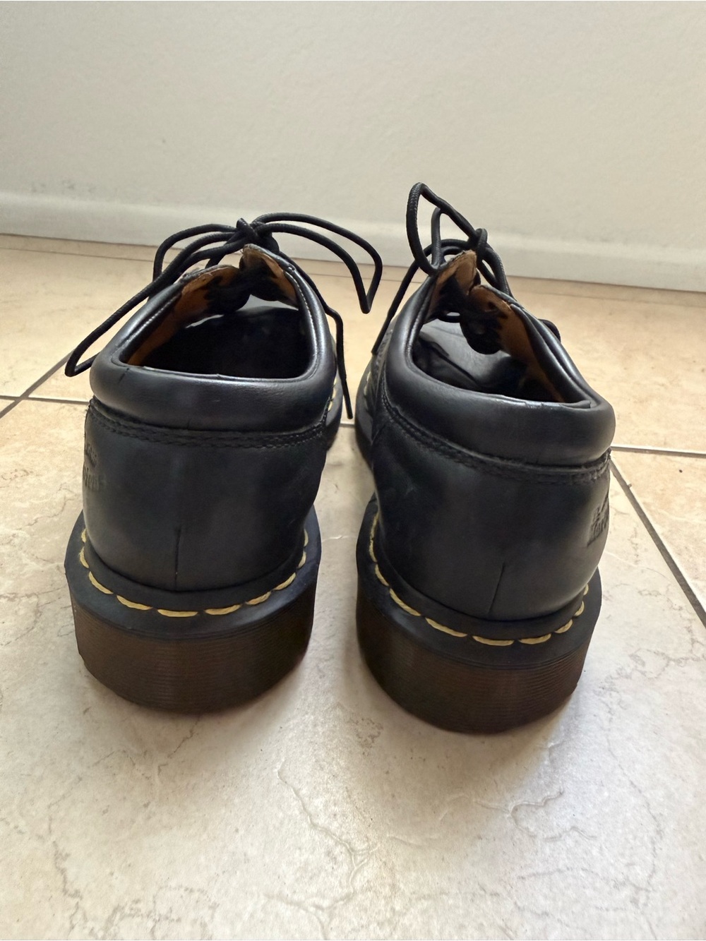 Dr. Martens Black Leather Oxfords 8053 *As Is* - Picture 5 of 10